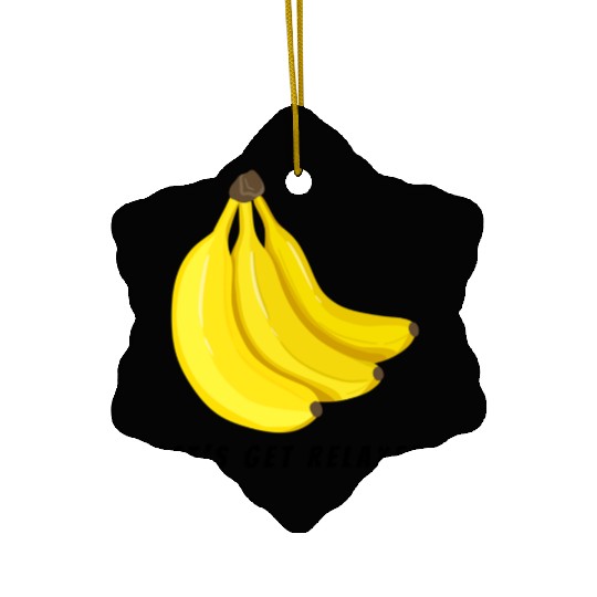 Let's get Relaxed by Banana Ceramic Ornaments