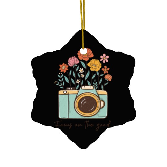 Vintage Wildflower Ceramic Ornaments