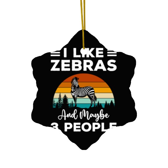 Zebra Wilderness Nature Conservation Ceramic Ornaments