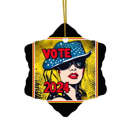 Vote 2024 Election Ceramic Ornaments 00013