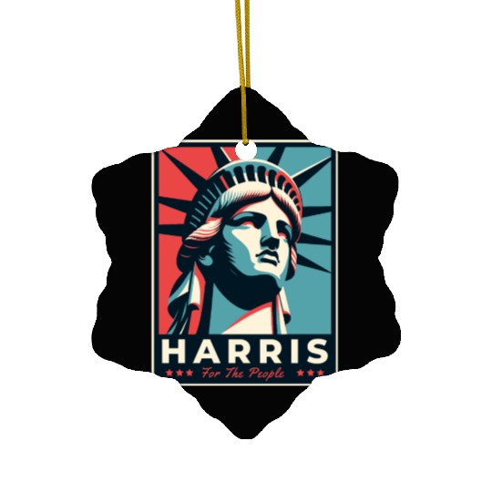 Harris 2024 statue of liberty Kamala Harris Ceramic Ornaments