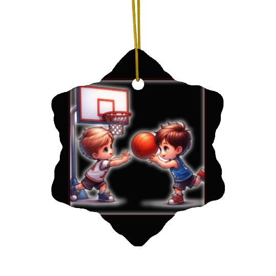 Sport is part of human culture. Ceramic Ornaments