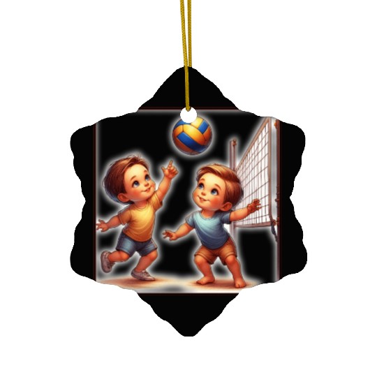 Sport is part of human culture. Ceramic Ornaments