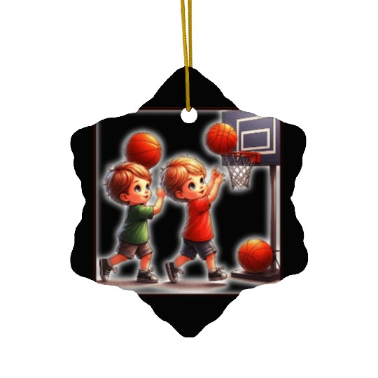 Sport is part of human culture. Ceramic Ornaments