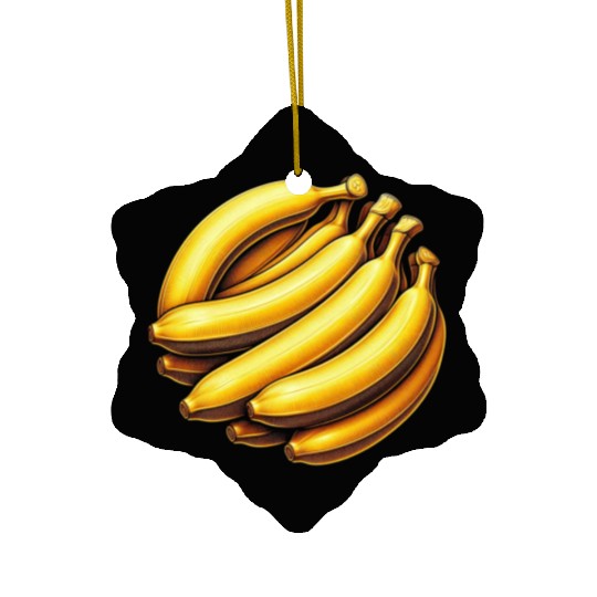 Banana food art bananas design Ceramic Ornaments