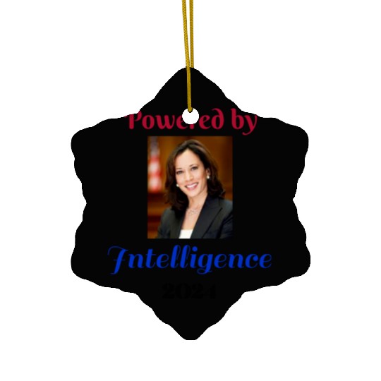 Powered by Intelligence / Politics Ceramic Ornaments