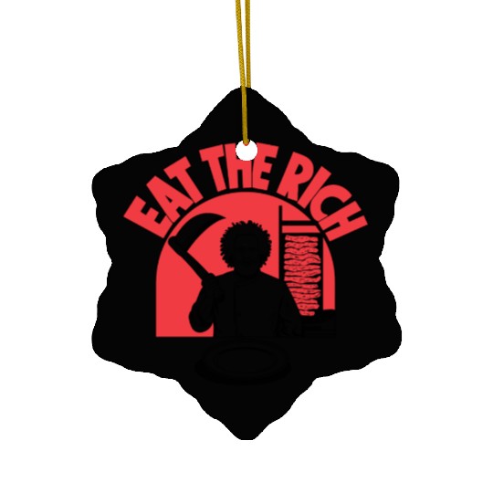 Eat The Rich Doner Döner Kebab Ceramic Ornaments