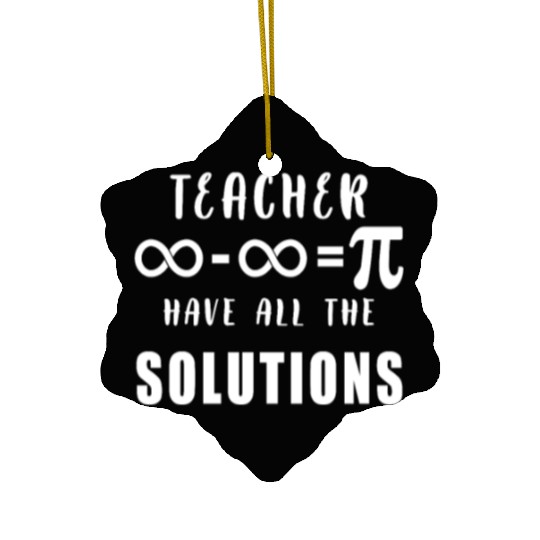 Physics, Biology, Chemistry or Science Teacher Ceramic Ornaments