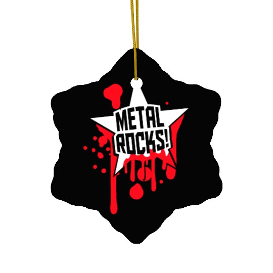 Heavy Metal Rocks Hard Rock Music Graffiti Star Ceramic Ornaments