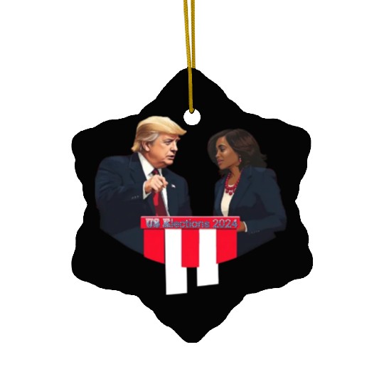 2024 US Elections,USA Classic Ceramic Ornaments