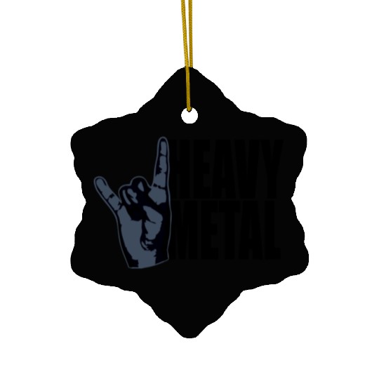 Heavy Metal Fun Hard Rock Music Horns Hand Gesture Ceramic Ornaments