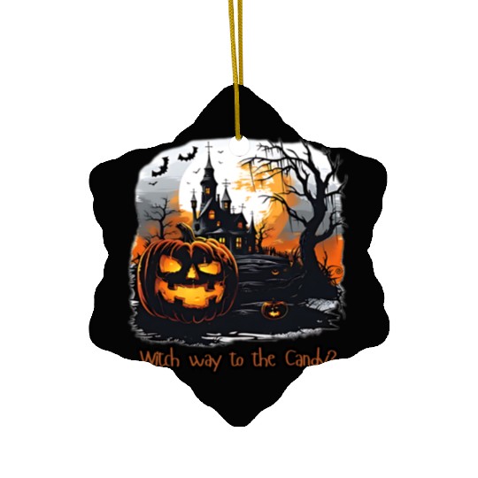 Witch way to the Candy Ceramic Ornaments