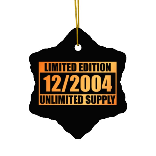 20th birthday Limited Edition - ꝏ Supply 12/2004 Ceramic Ornaments