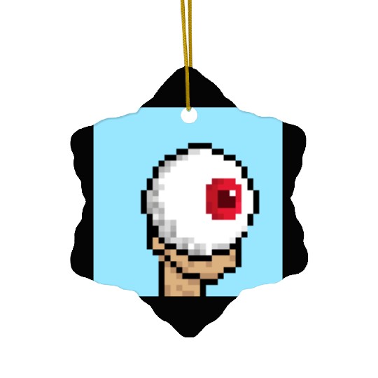 Pixel Big Brother Ceramic Ornaments