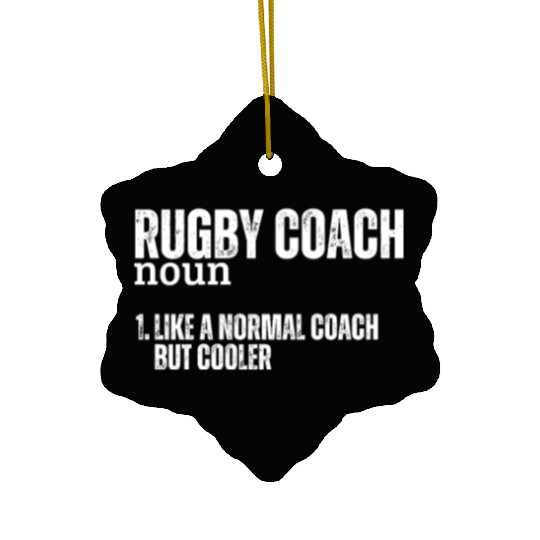 Rugby Coach Definition Funny Rugby Ceramic Ornaments