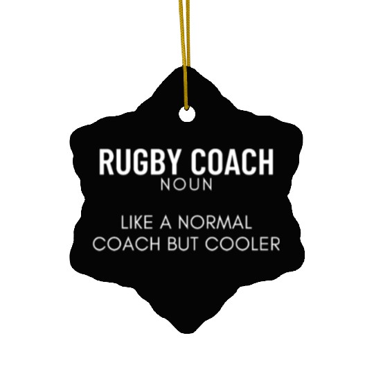 Rugby Coach Definition Funny Rugby Ceramic Ornaments