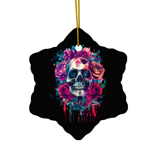 Santa Muerte - Mexican Folk Culture Saint Ceramic Ornaments