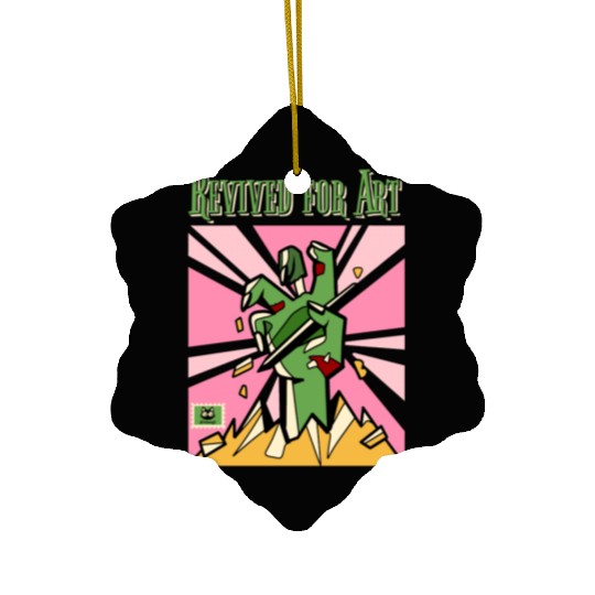 Zombie Artist Revived for Art Ceramic Ornaments