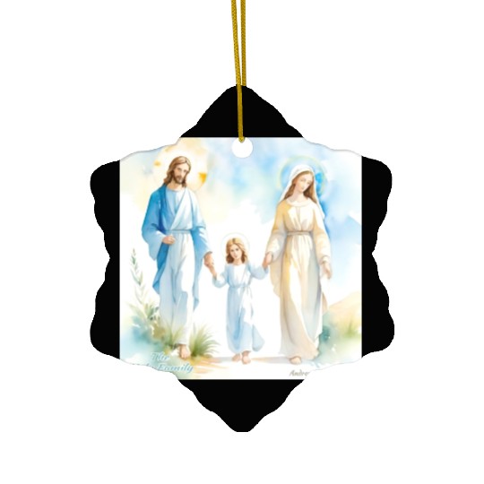 The Holy Family Ceramic Ornaments