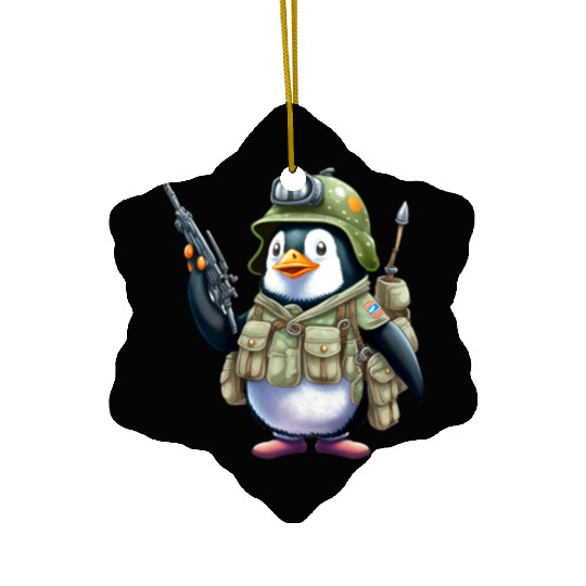 Penguin Famila, Funny Penguin , Penguin Logo Ceramic Ornaments