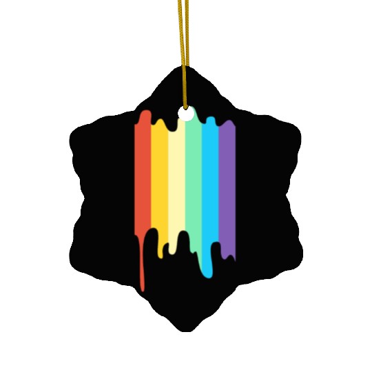 LGBT Rainbow Flag Colors | For Women Men Teenager Ceramic Ornaments