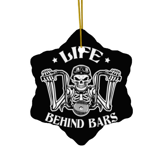 Life Behind Bars Biker LIKE US ON FACEBOOK # Ceramic Ornaments