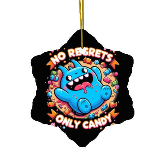 Stitch Halloween Disneyland No Regrets Only Candy Ceramic Ornaments