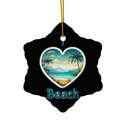 Tropical Serenity Ceramic Ornaments