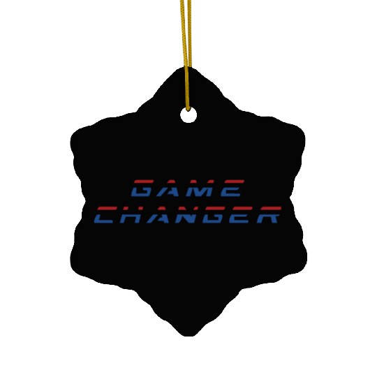 Game Changer logo Ceramic Ornaments