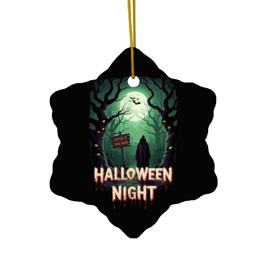 Pumpkin King & Halloween Night Merch Ceramic Ornaments