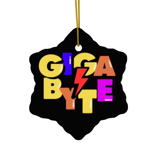 Computer Data Measurement Unit Ceramic Ornaments