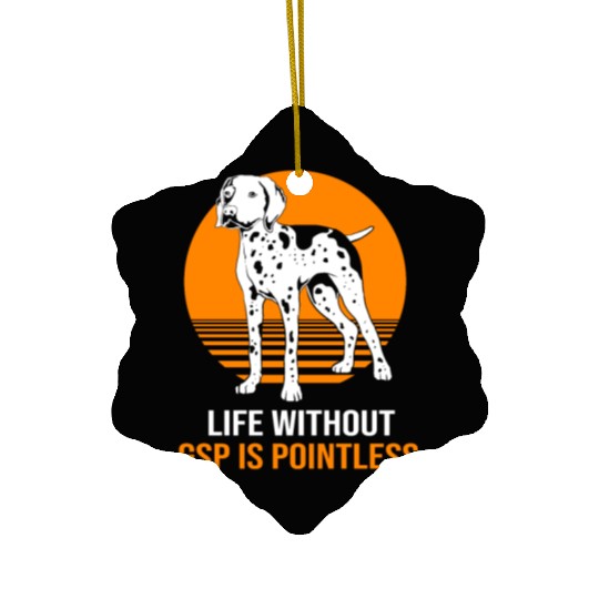 GSP Mom Dog Lovers German Shorthaired Pointer Dog Ceramic Ornaments