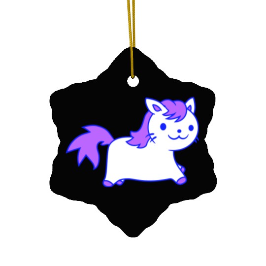 Little Pony Cat Face Little Small Horse Riding Fun Ceramic Ornaments