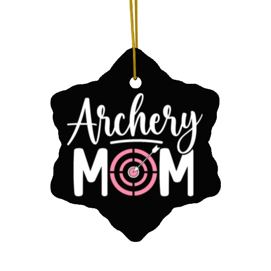 Archery Mom Archer Bow And Arrow Women Ceramic Ornaments