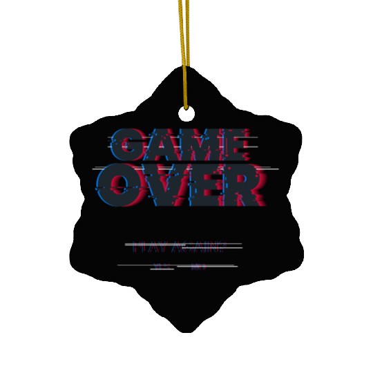 GameOver Ceramic Ornaments