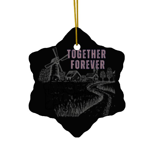 Together forever - till death do us part Ceramic Ornaments