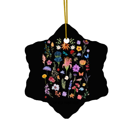 Stay wild flower child. Ceramic Ornaments