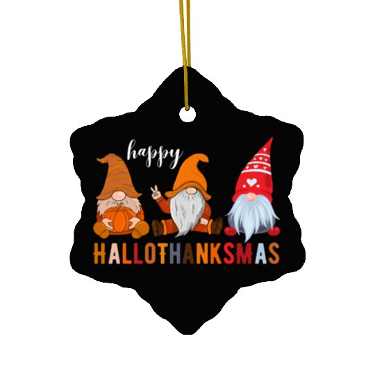 HalloThanksMas Ceramic Ornaments