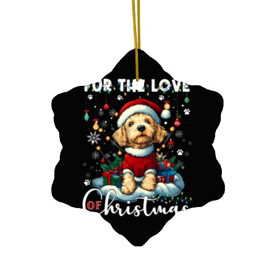 Airedale Terrier Christmas Tree Decorations Dog Ceramic Ornaments