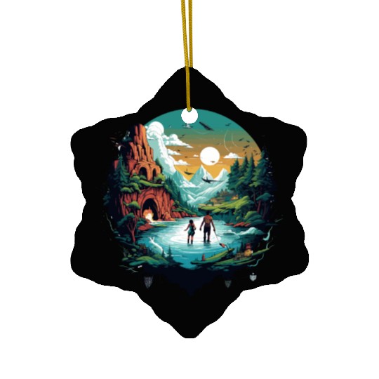 action adventure Ceramic Ornaments