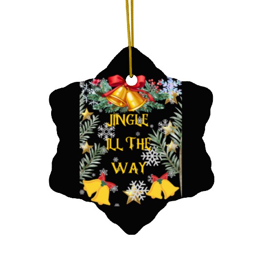 Christmas Cheer in a cup Funny Christmas on Bella Ceramic Ornaments