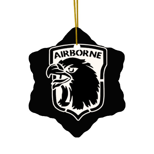 Airborne Eagle LIKE US ON FB #USAPatriotGraphics © Ceramic Ornaments