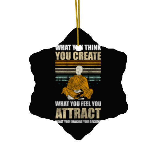 Yoga Spiritual Salvation Mindful Hindu Ceramic Ornaments