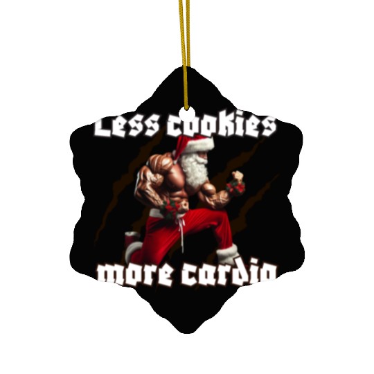 Muscle Santa Ceramic Ornaments – Christmas Workout Apparel