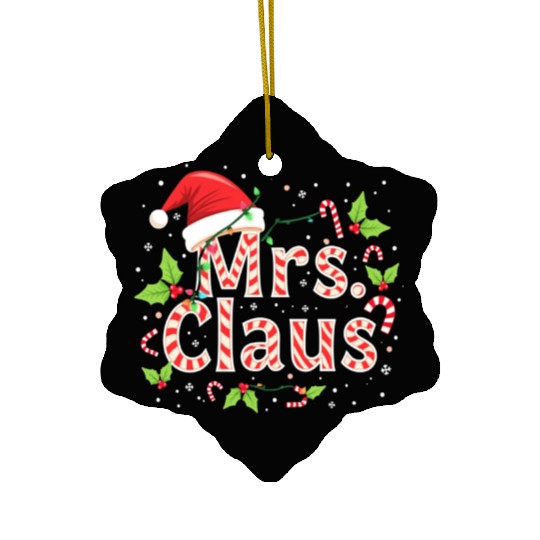 MRS CLAUS Ceramic Ornaments