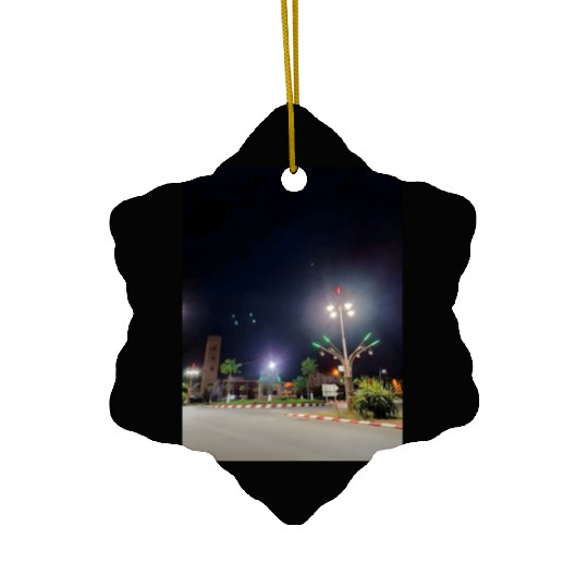 small town beauty Ceramic Ornaments