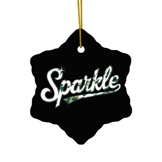 The Sparkle Army Camouflage Ceramic Ornaments