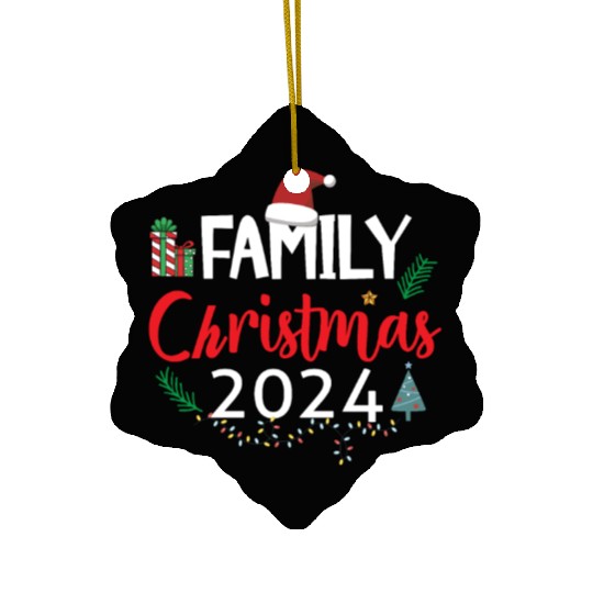 Family Christmas 2024 Family Matching Ceramic Ornaments