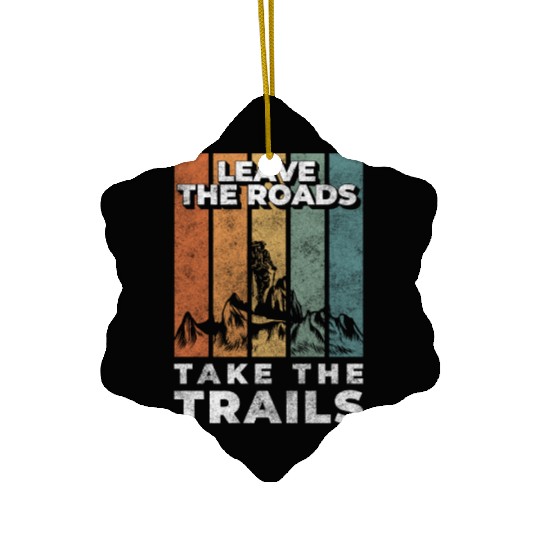 Mountaineering Mountain Alps Rope Ceramic Ornaments