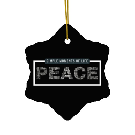 Dark Green and White Simple Modern Typography Ceramic Ornaments